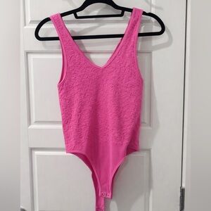 NWT Hot Pink Floral Bodysuit